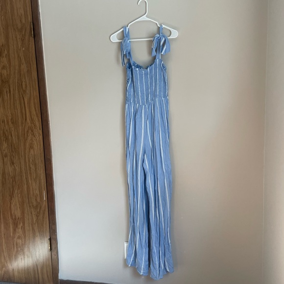 H&m blue striped jumpsuit size 8 new with tags - Picture 3 of 8